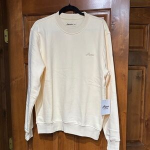 NWT Huega House Men's Cream Crewneck Sweater SZ M